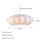 Silk Nordic E27 LED Pendant Lamps for Dining Room Minimalism Lighting