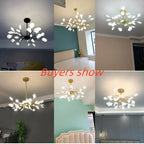 Branch Shape Firefly Ceiling Chandelier G4 Led Lighting Indoor Hanging Lamp