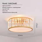 Luxury Crystal Ceiling Lights LED Chandeliers for Living Room Bedroom Lighting