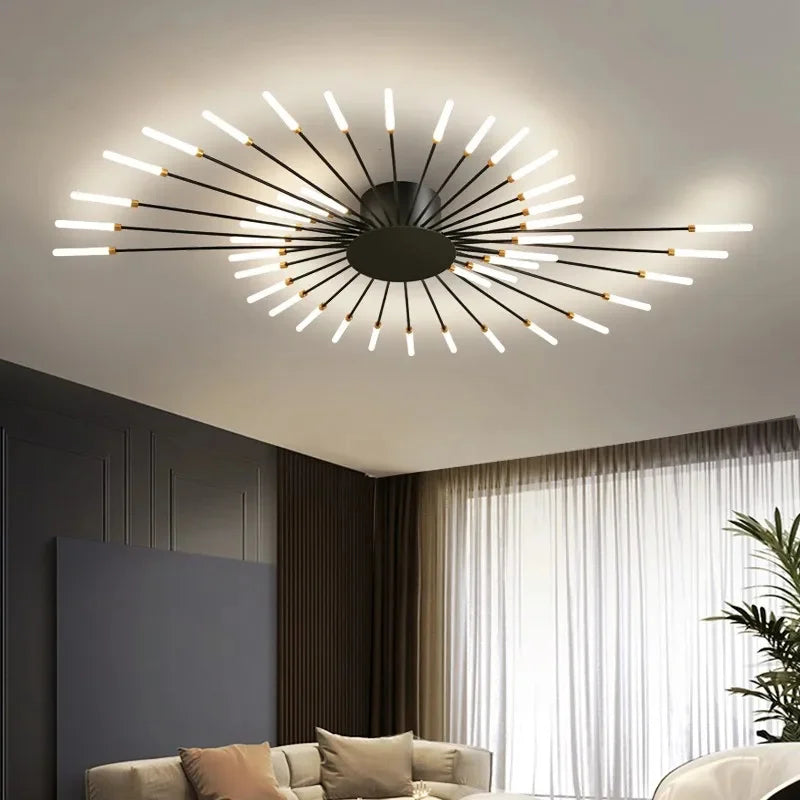LED Indoor Ceiling Light: Modern Art Luster for Bedroom Hall Living Kids Room