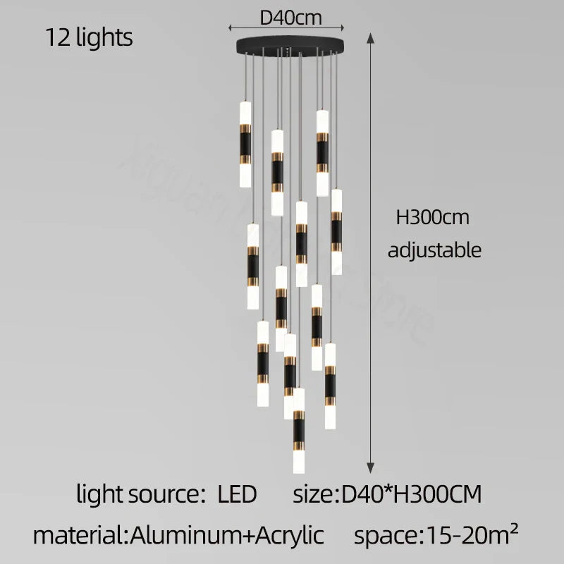 Nordic LED Ceiling Chandelier for Home Decor - Modern Lighting Fixture for Living Room