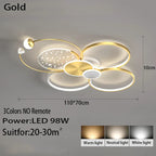 Luxury LED Ceiling Chandelier for Modern Bedroom & Living Room