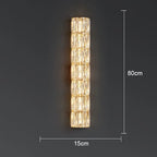 Crystal LED Wall Lamp for Living Room Aisle Bedroom Staircase Decoration