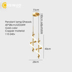 Gold Copper LED Wall Sconce for Bedroom Living Room Hallway