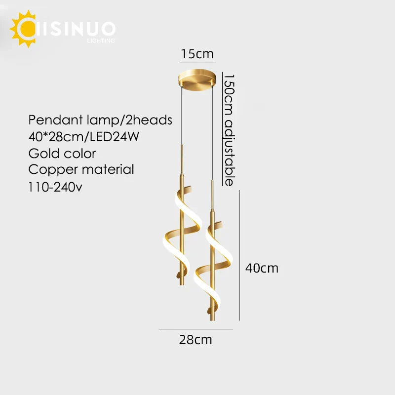 Gold Copper LED Wall Sconce for Bedroom Living Room Hallway