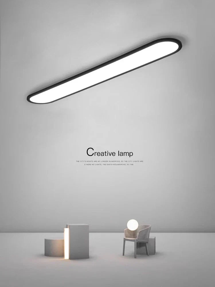 Oval LED Ceiling Light for Modern Minimalist Indoor Lighting Fixtures