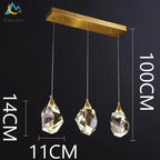 Nordic Crystal LED Pendant Light for Modern Living Room Decor