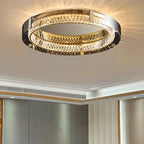 Nordic LED Crystal Glass Ceiling Light - Modern Living Room Dining Room Bedroom