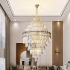 Elegant Crystal Chandelier: Modern European Lighting for Living, Dining & Bedroom
