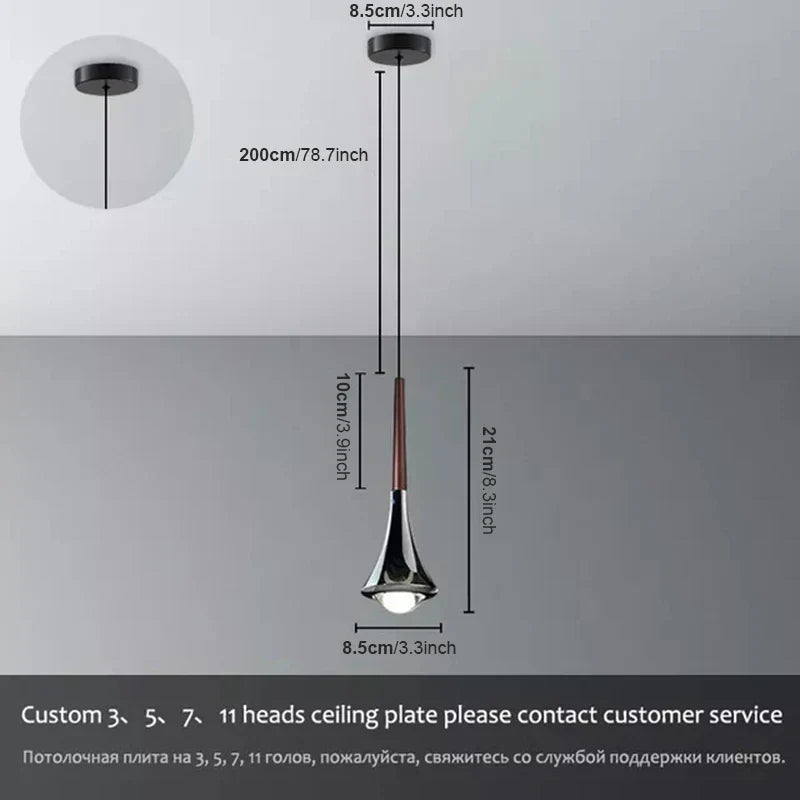 Lodes Rain Pendant Lamp LED Light Danish Design Bedroom Living Room Decor