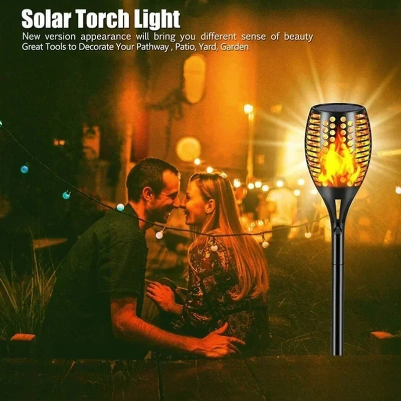 Solar Flame Torch Light for Garden Outdoor Decoration