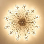 Crystal Ceiling Chandelier LED Fixture Lights for Living Room Bedroom by Samsarah Lighting