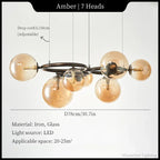 Magic Beans Chandelier: Modern Hanging Lamp for Dining Room & Parlor