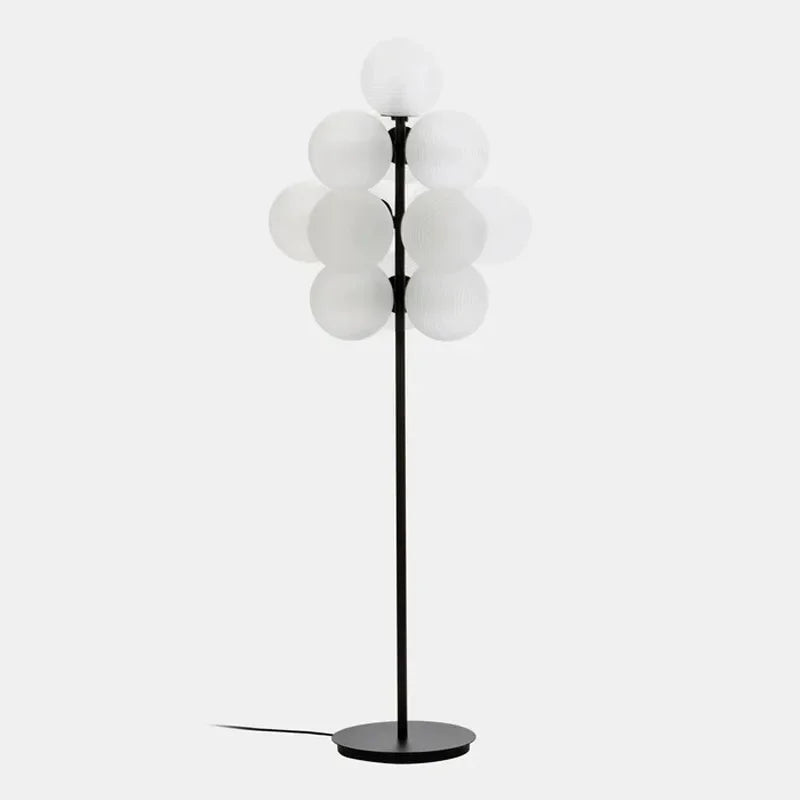 Glass Bubble Floor Lamp: Modern Nordic LED Lighting for Living Room and Bedroom