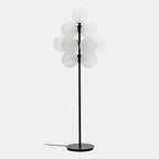 Glass Bubble Floor Lamp: Modern Nordic LED Lighting for Living Room and Bedroom