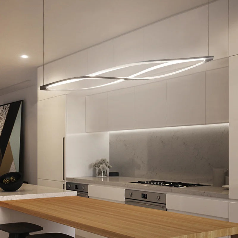 Aluminum LED Pendant Lamp for Kitchen Dining Island Suspended House Lighting