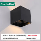 Outdoor Wall Light 10W Up Down Adjustable Angle for Corridor Garden Decor