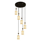 Rotating Chinese Style Stair Chandelier: High-End Villa Duplex Lamps
