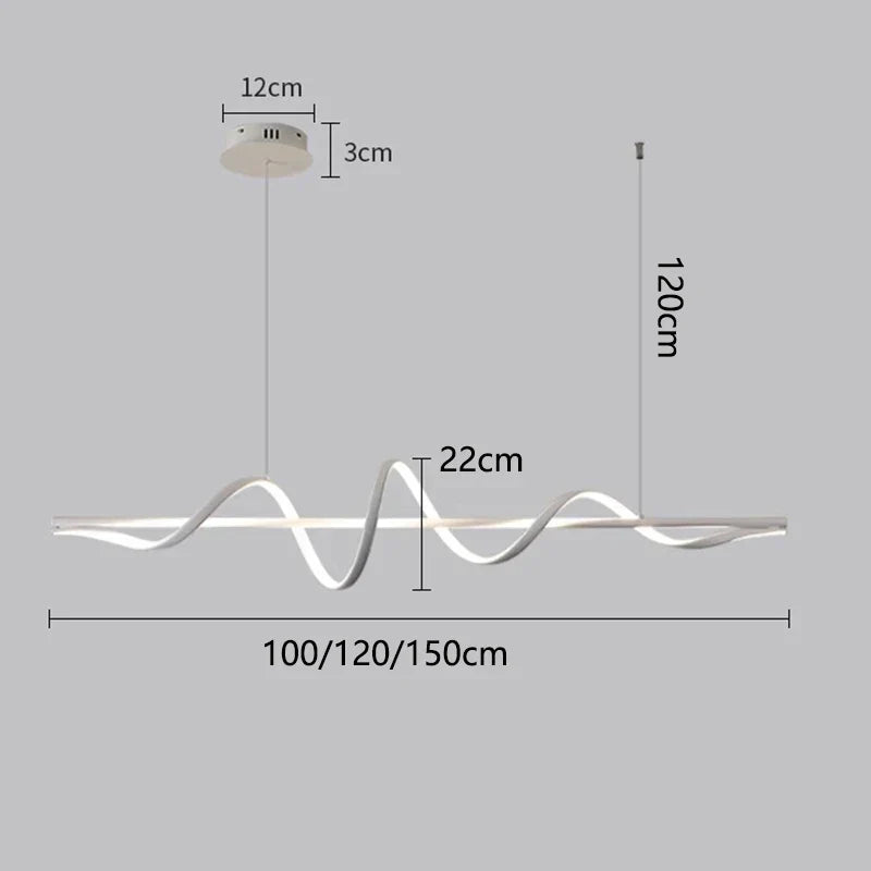 Modern Indoor Ceiling Chandelier LED Pendant Light for Dining Room