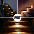 Solar Deck Lights: Waterproof LED Outdoor Step Lights for Railing Stairs and Pathway