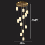 Modern LED Pendant Light Chandeliers for Living Room Staircase Decor