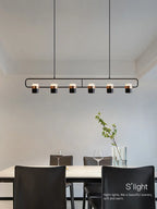 Strip Chandelier: Modern Minimalist Dining Room Lamp for Restaurant, Bar, and Home
