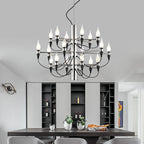 Modern Stairwell Pendant Chandelier Light Fixture for Bedroom, Hall, Hotel