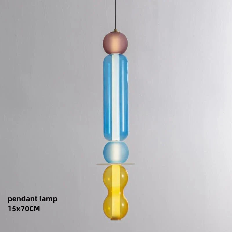 Stained Glass Pendant Lamps LED - Creative Lighting for Home, Bar, or Restaurant