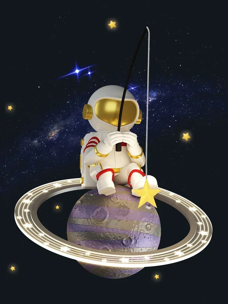 LED Chandelier for Boy's Room with Remote Control and Modern Design