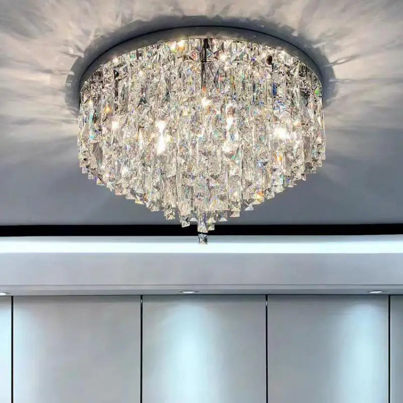 Modern Crystal LED Ceiling Chandelier Lighting Fixture