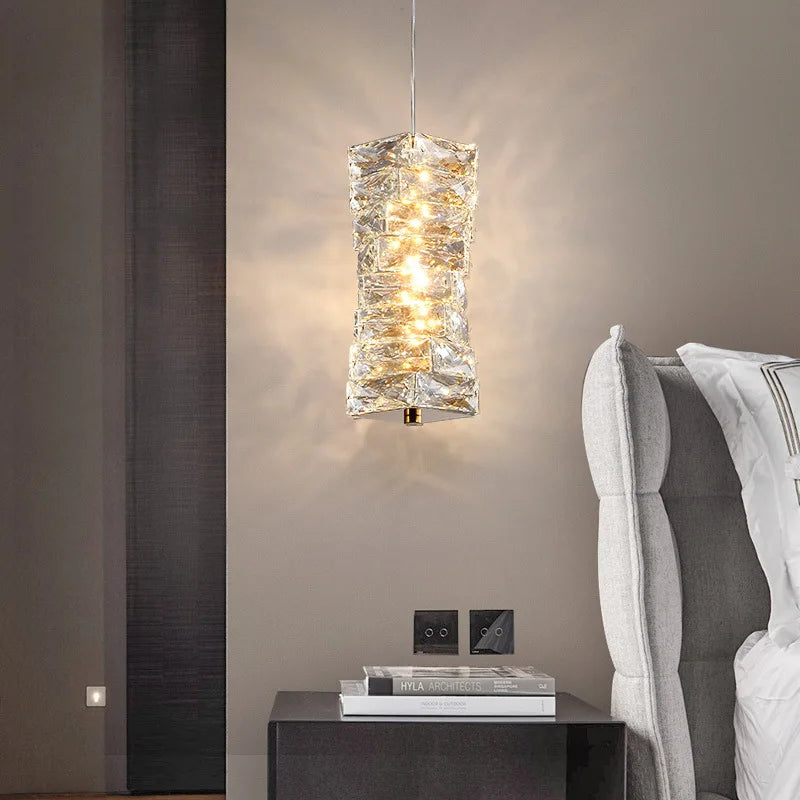 Modern Crystal LED Ceiling Chandelier for Luxury Living Room Décor