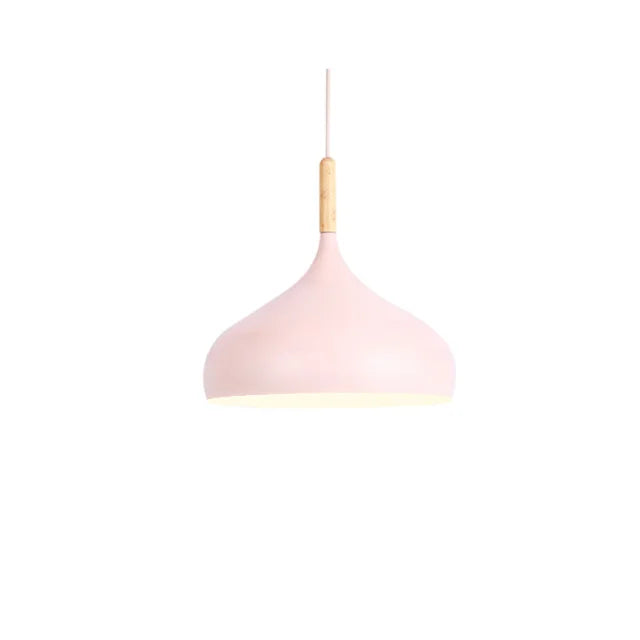 Wood Pendant Light: Modern Nordic Kitchen Ceiling Lamp for Dining Room & Coffee Bar
