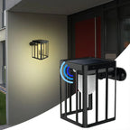 Solar Motion Sensor Wall Lights: 3 Lighting Mode, Waterproof Security Lamp