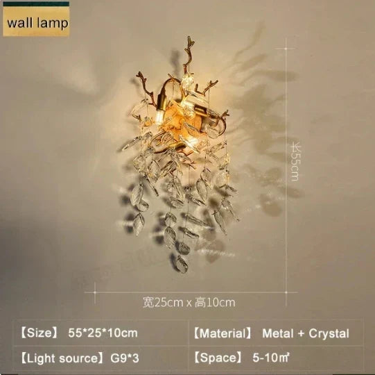 Modern Luxury Crystal Led Chandelier for Dining Living Room Hotel Hall