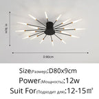 Nordic Gold LED Chandelier Ceiling Lights for Home Lighting