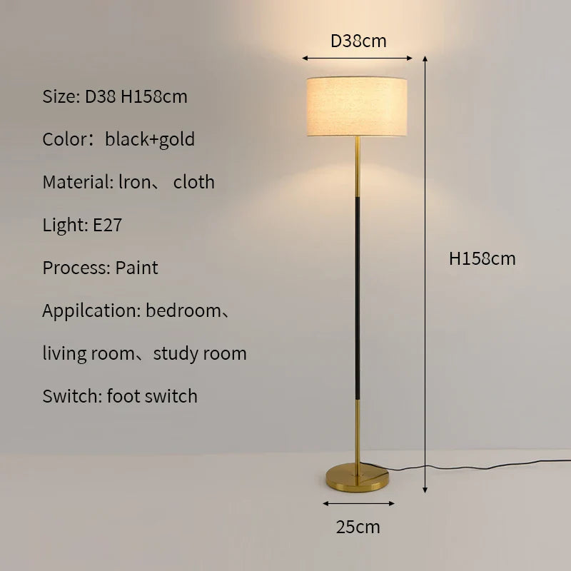 LED Vertical Floor Lamp for Modern Living Room & Bedroom Atmosphere Lighting