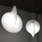 Shell Design Silk Pendant Lamp for Living Room Bedroom Kitchen - Japanese Style