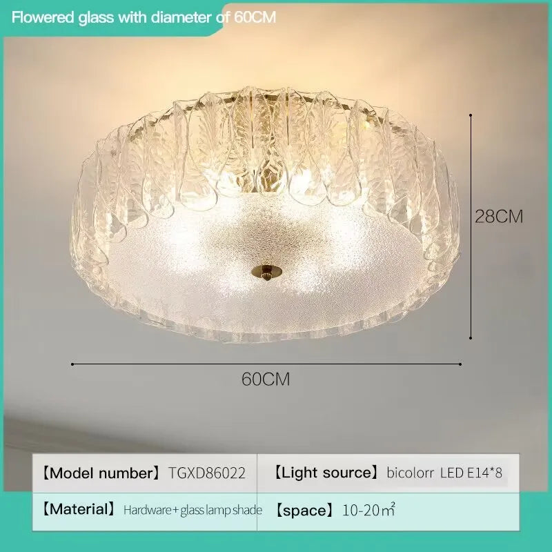 French Shell Crystal Chandelier by - Modern Elegant Lighting for Living Room, Bedroom, and Dining Room