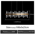 K9 Luxury Pendant Chandelier, LED Indoor Lighting for Kitchen, Living Room, Bedroom