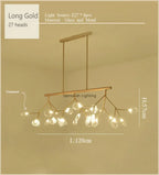 2024 Nordic Firefly LED Chandelier - Ideal for Living Room, Bedroom, Dining Room