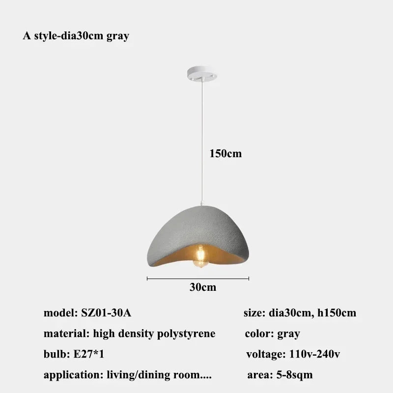 Wabi-sabi Pendant Light for Home Decor, Modern Chandelier for Living Room, Bedroom, Dining Area