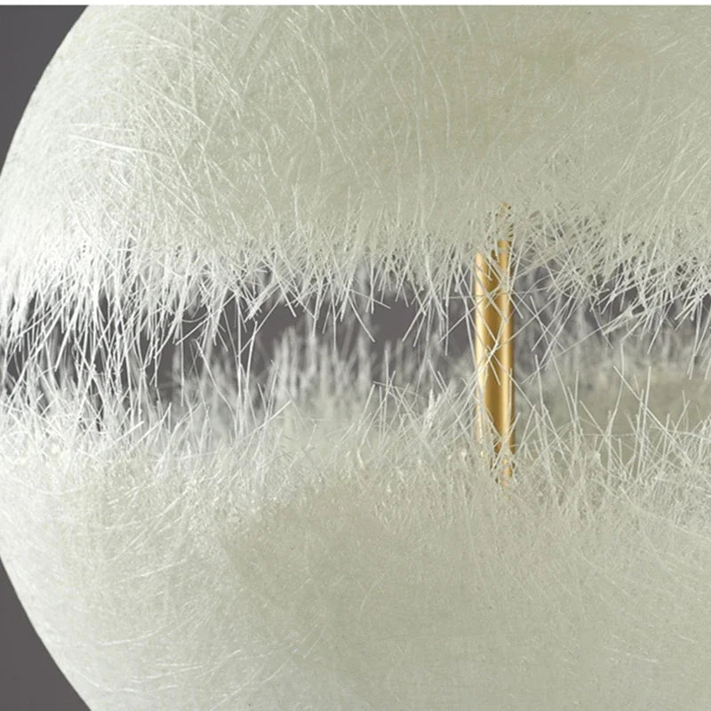 Moon LED Chandelier Fiberglass Pendant Lamp for Home Decor Lighting