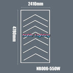 Hexagon LED Garage Ceiling Light for Auto Repair Workshop, Customizable 4.8M Size