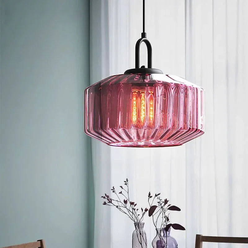 Retro LED Glass Chandelier for Dining Table, Bedroom & Restaurant