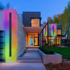 RGB Wall Light: Waterproof Aluminum Outdoor Indoor Dimmable Lamp.