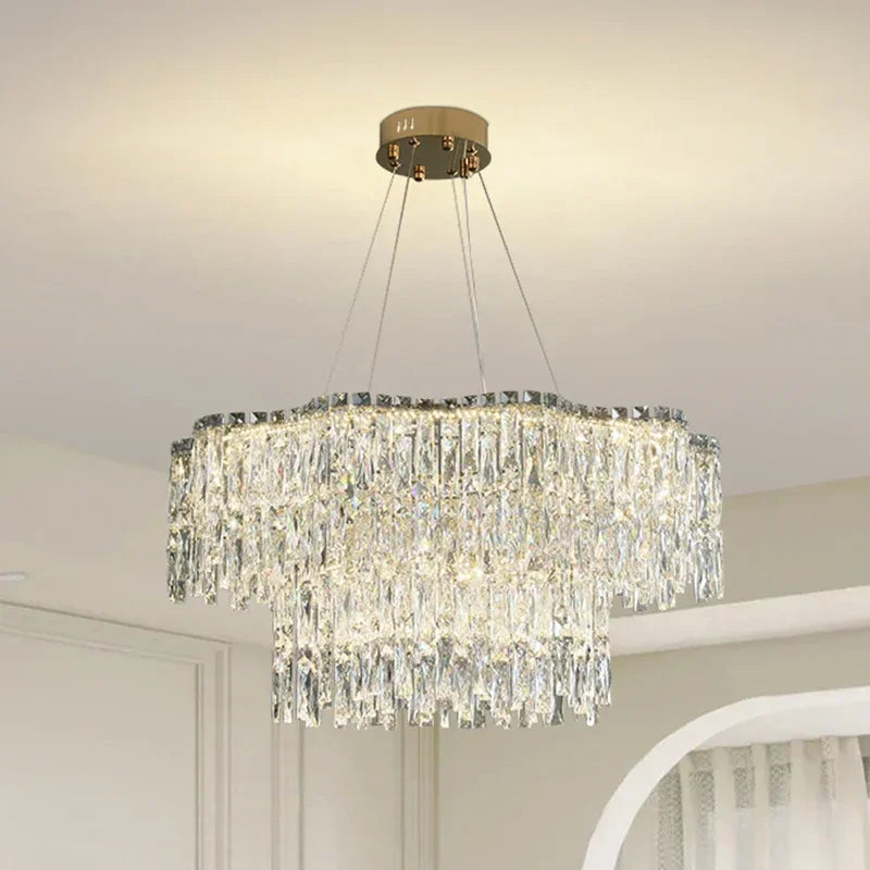 Crystal Chandelier: Luxury Bedroom & Living Room Lighting