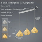 Modern 3D Printed Ceiling Chandelier for Living Room, Bedroom, and Dining Table