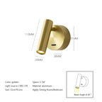 Minimalist LED Wall Lamp: Adjustable Rotation and Folding for Bedroom, Living Room Decoration