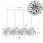 LED Chandelier: Modern Simplicity for Living, Dining Room, Kitchen, Bedroom - Home Decor Light Fixture