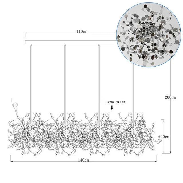 LED Chandelier: Modern Simplicity for Living, Dining Room, Kitchen, Bedroom - Home Decor Light Fixture